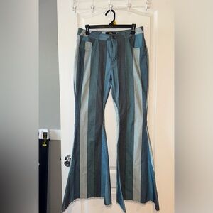 L&B Vertical Striped Flair Pants